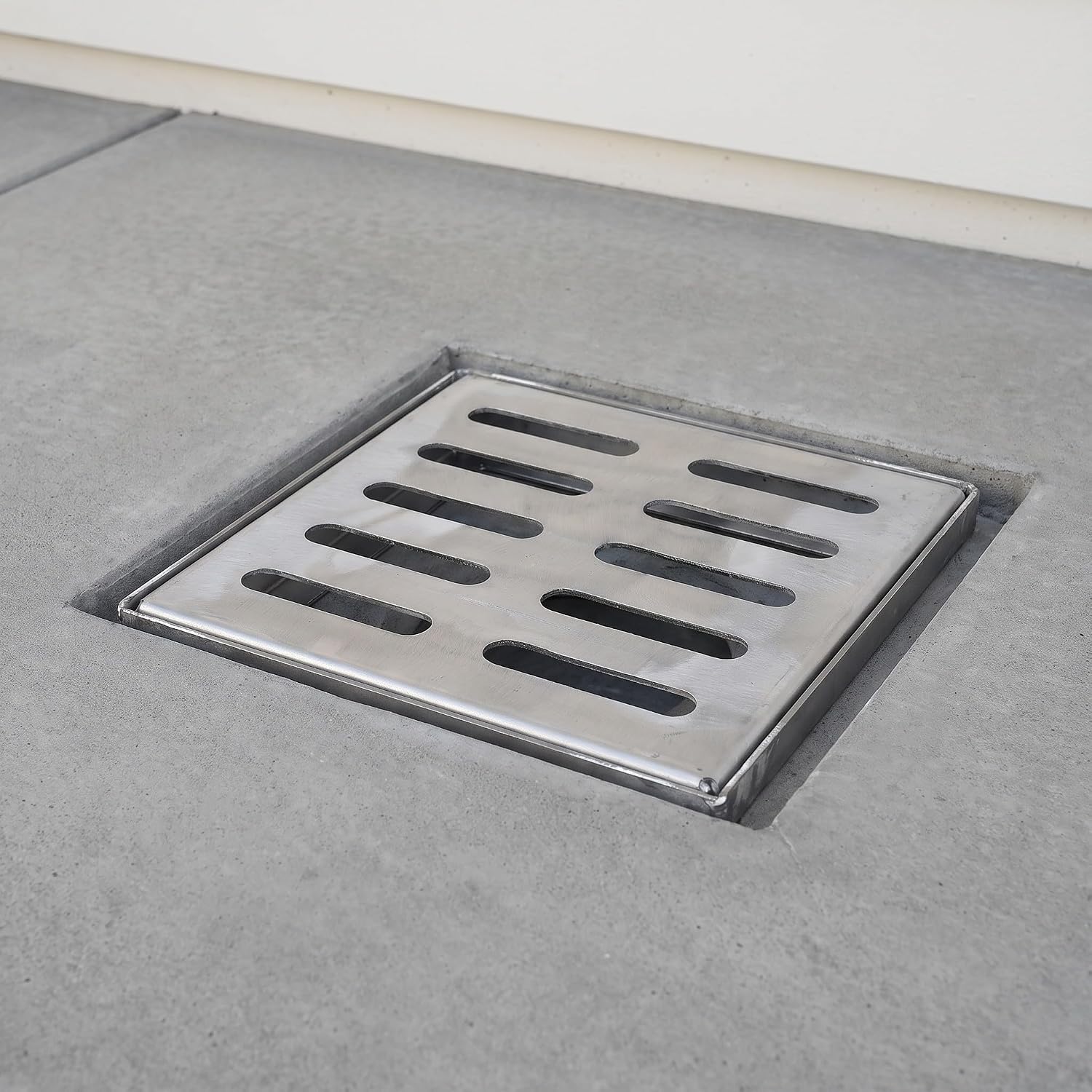 Artibetter Stainless Steel Drain Grate Cover, 6" Removable for Driveway
