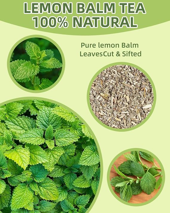 Lemon Balm Tea Bag Pure Natural Dried Herb - Premium Lemon Balm Leaf Caffeine-free