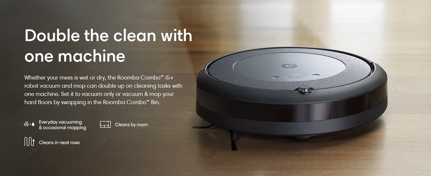 Amazon.com - iRobot Roomba Combo i5+ Self-Emptying Robot Vacuum 