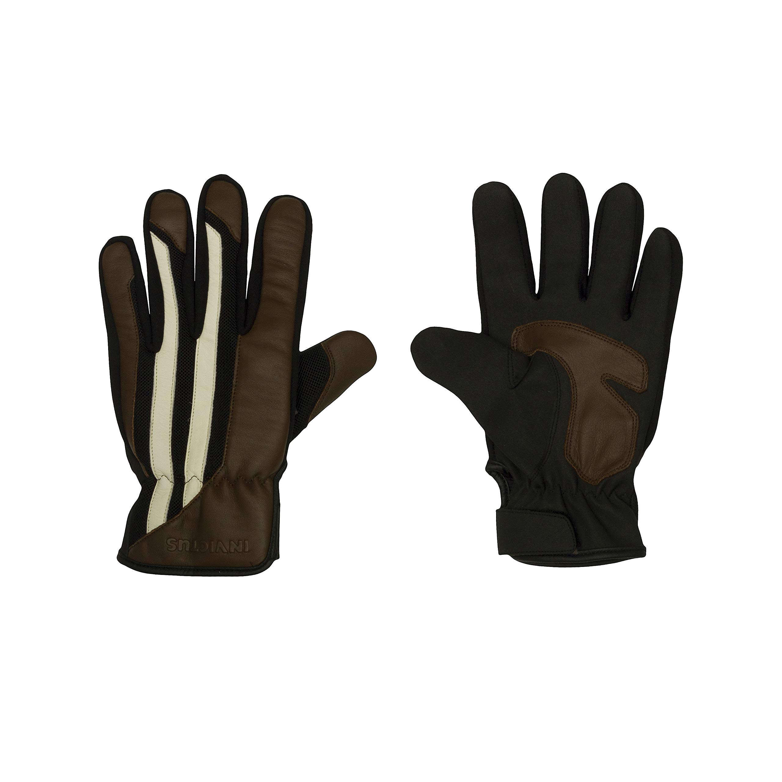 Vintage Leather Brown Motorcycle Gloves, Special Cafe Racer, Perfect for BMW, Harley, Custom... 2XL brown