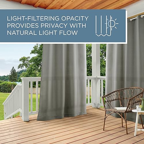 Miniatura 10 de Exclusive Home Curtains - Cortinas con ojales para interior y exterior, 2 paneles de cortina