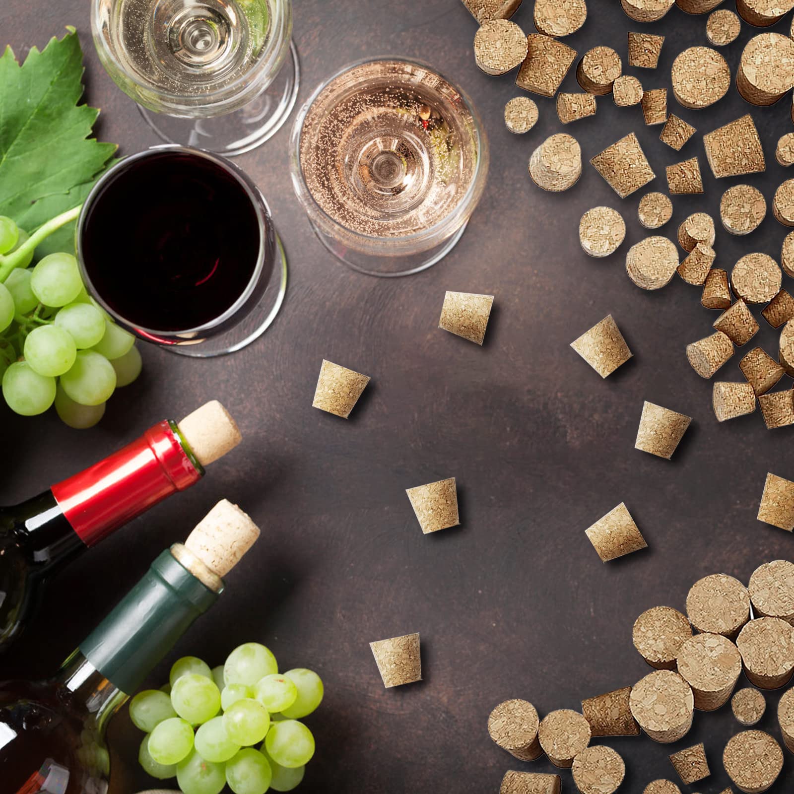 40 Tappi In Sughero Naturale ZWWOGE - Conici, Per Bottiglie Di Vino E Birra Fatta In Casa - Foto 4