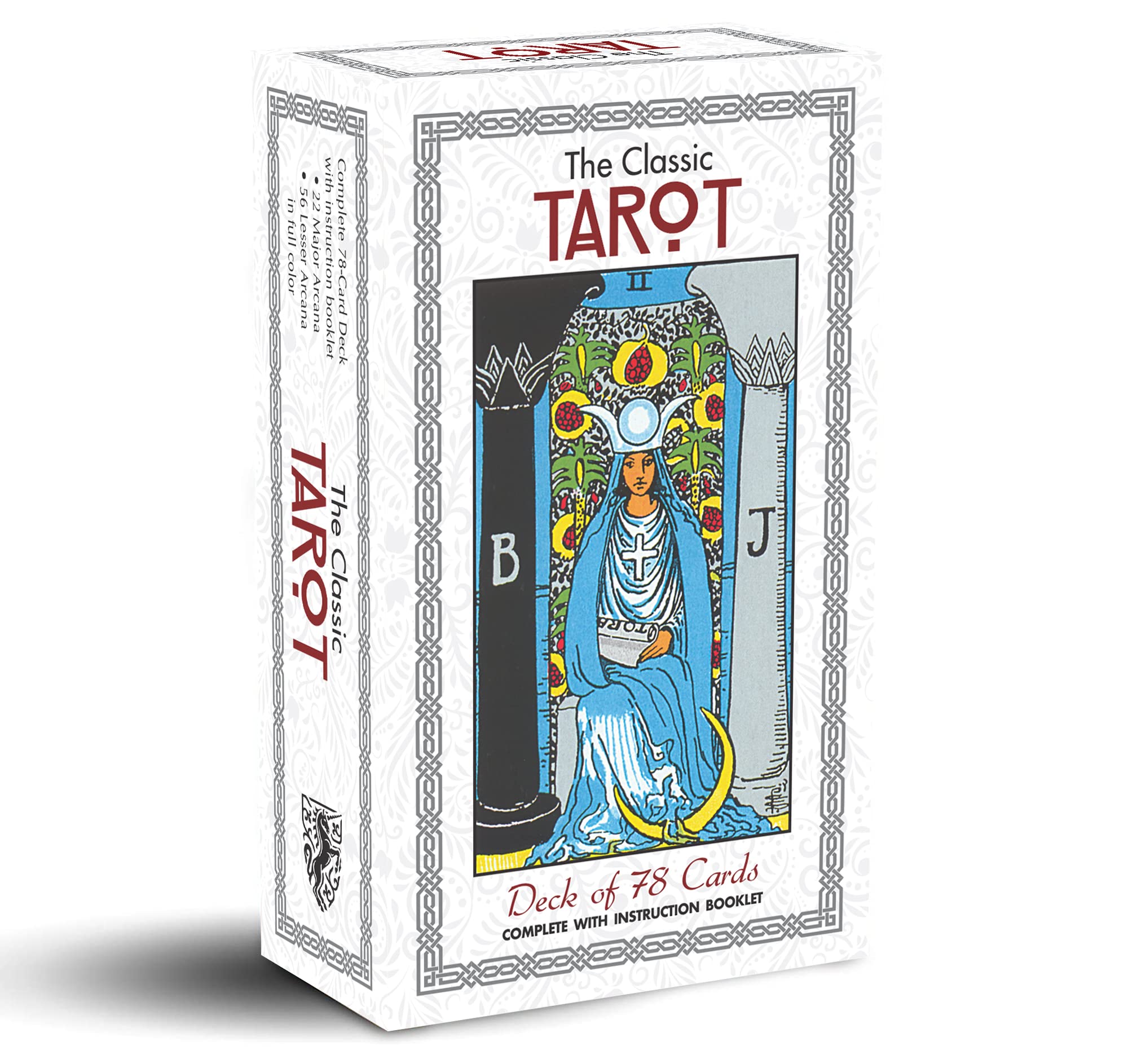 Classic Tarot Cards Deck with Detailed Guidebook - 78 Original Smith Artwork, Traditional Tarot Deck, Durable Tarot Cards Set for Beginners & Expert Readers 4