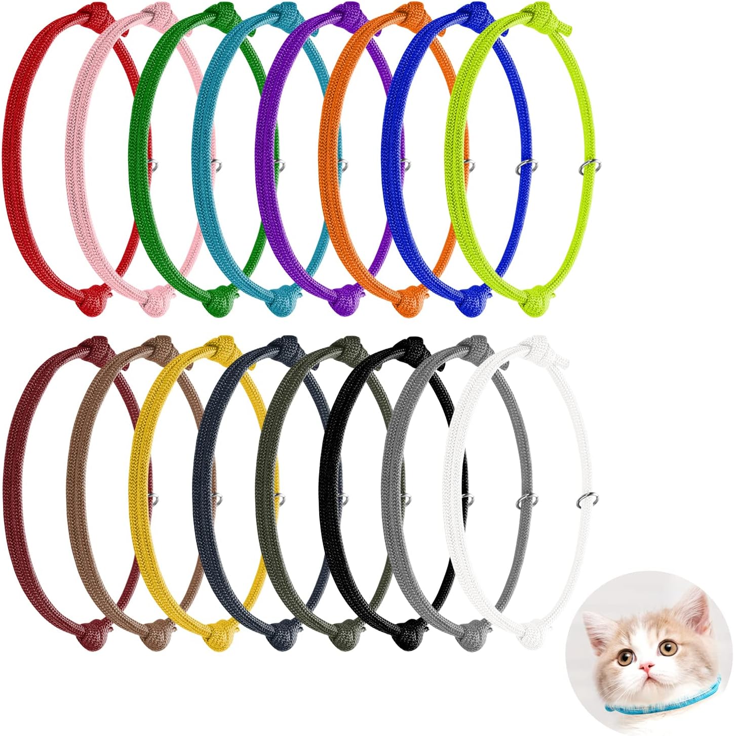16PCS Puppy ID Collars, UHOMENY Puppy Whelping Collars Assorted Colors