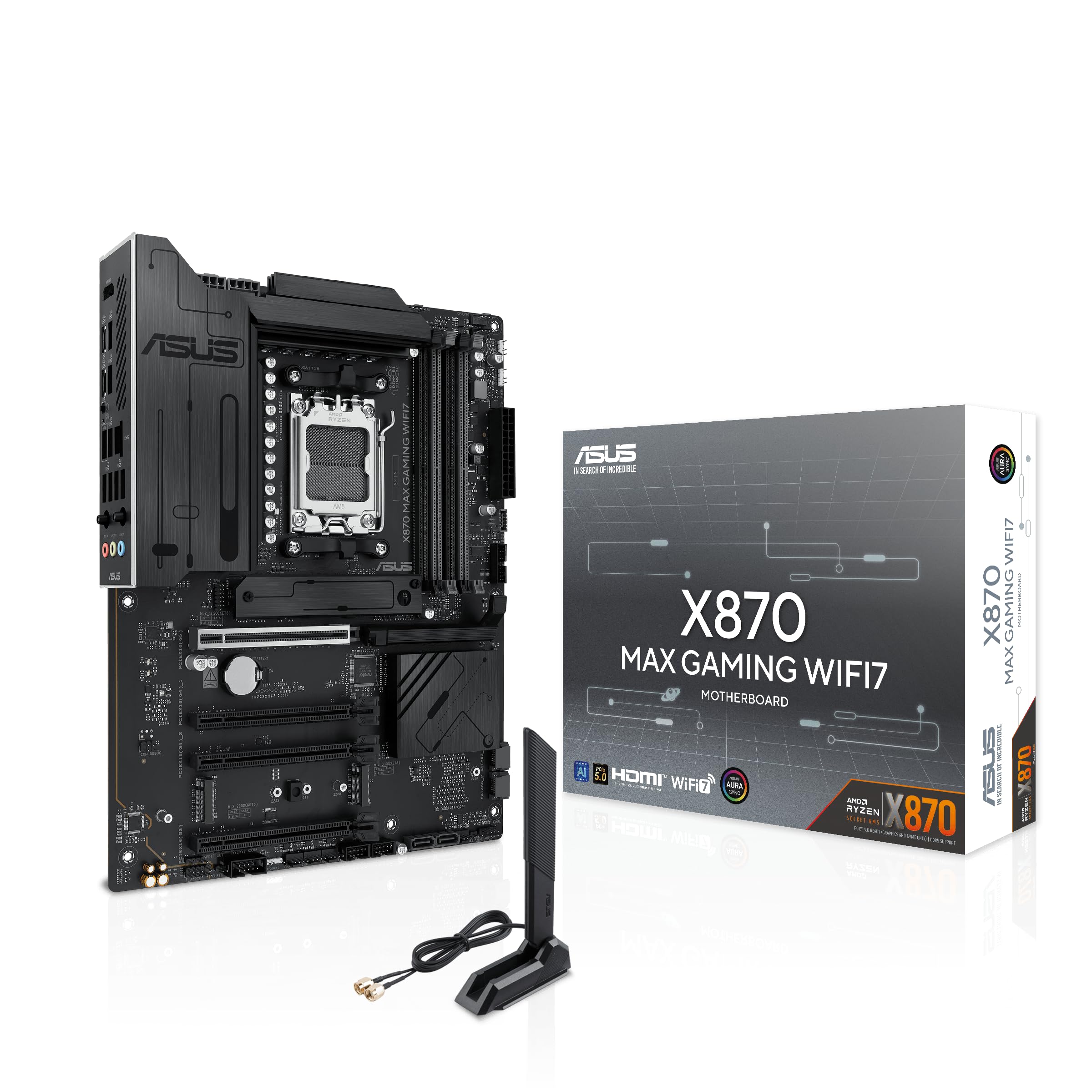 Amazon | ASUS X870 MAX Gaming WIFI7 AMD AM5 ATX マザーボード、12+2