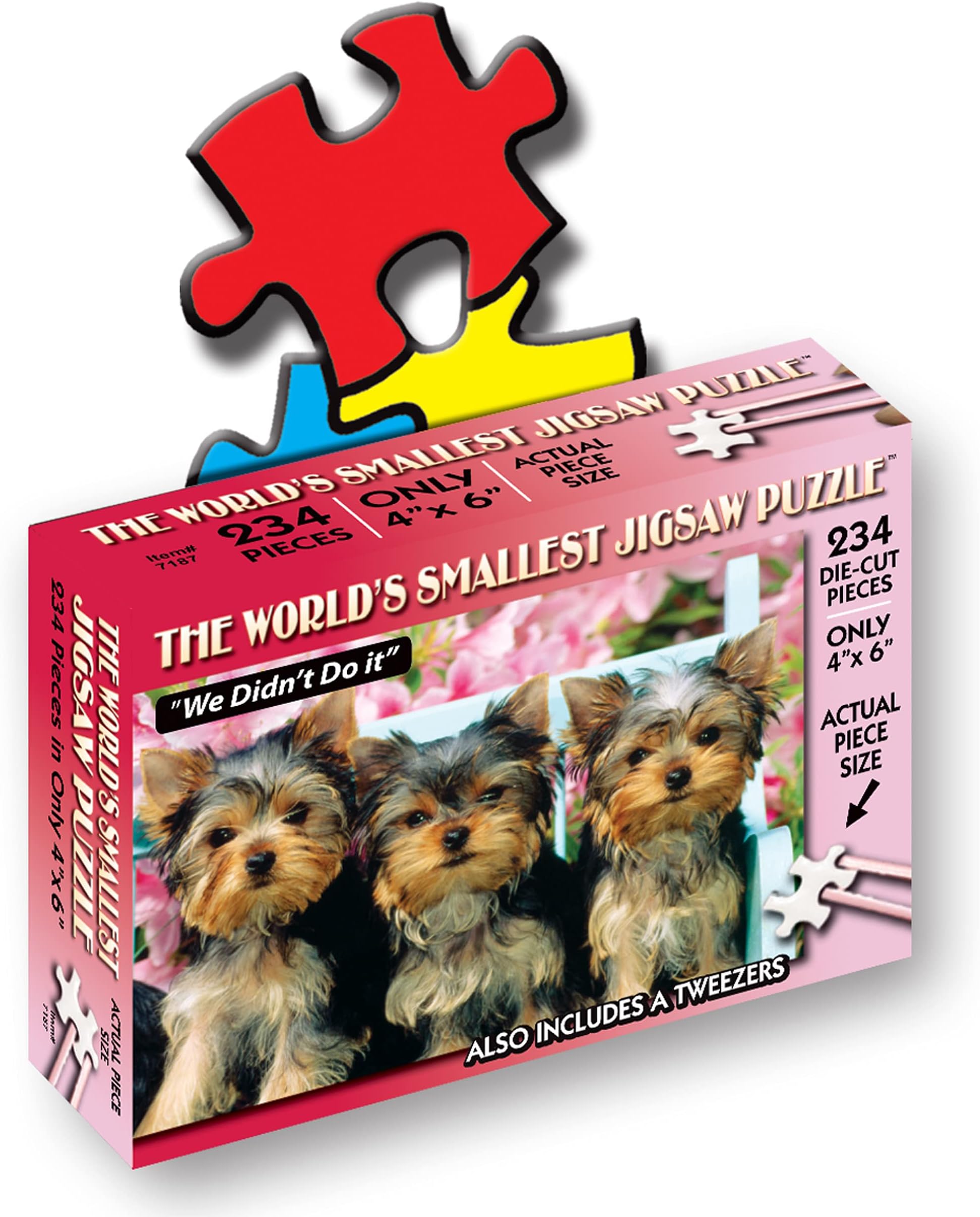 World’s Smallest Jigsaw Puzzle, We Didn't Do It – Mini Puzzles, Small Challenging Travel Art Puzzle for Adults, 200+ Pieces, 6 in x 4 in
