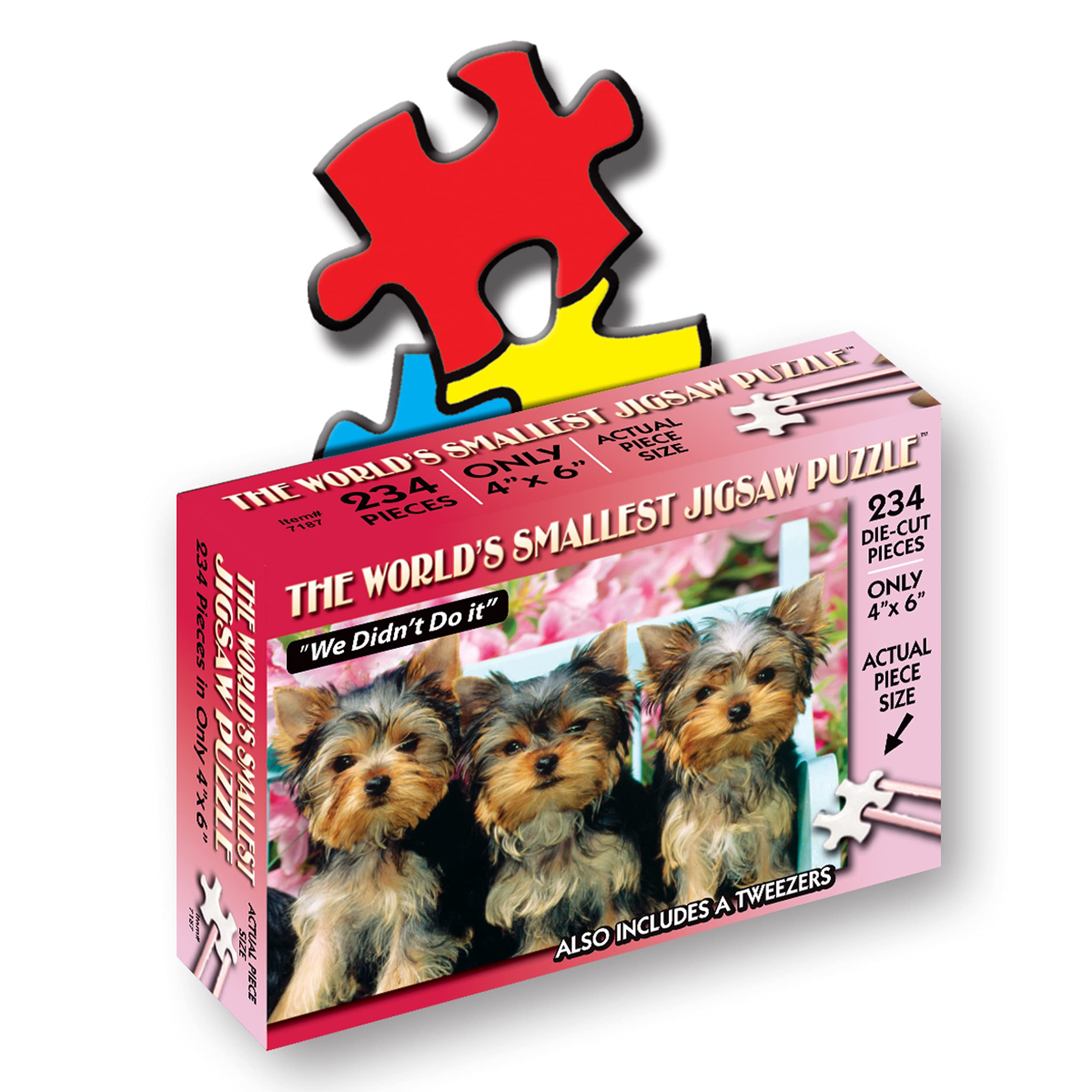 World’s Smallest Jigsaw Puzzle, We Didn't Do It – Mini Puzzles, Small Challenging Travel Art Puzzle for Adults, 200+ Pieces, 6 in x 4 in