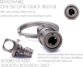 BANG TI titanium quick release keychain detachable