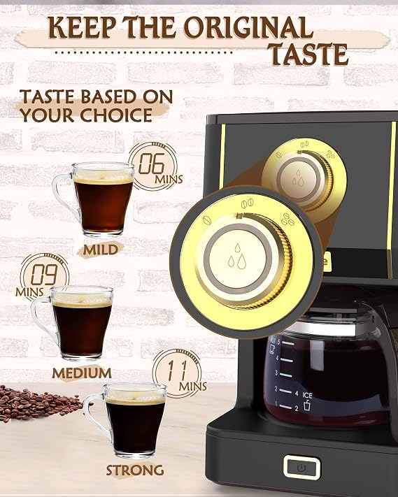 Amaste Coffee Maker, 25 Oz Drip Coffee Machine Set