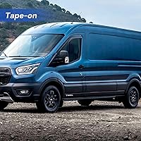 Vista 4 de Window Visors Rain Guards Shield for Ford Transit 2014-2025, Out-Channel Window Vent Wind Deflectors Visors Shades for 14-25 Transit