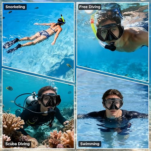 Miniatura 6 de Máscara de buceo Anti-niebla Natación Snorkel máscara para adultos Buceo Natación Snorkel Gafas