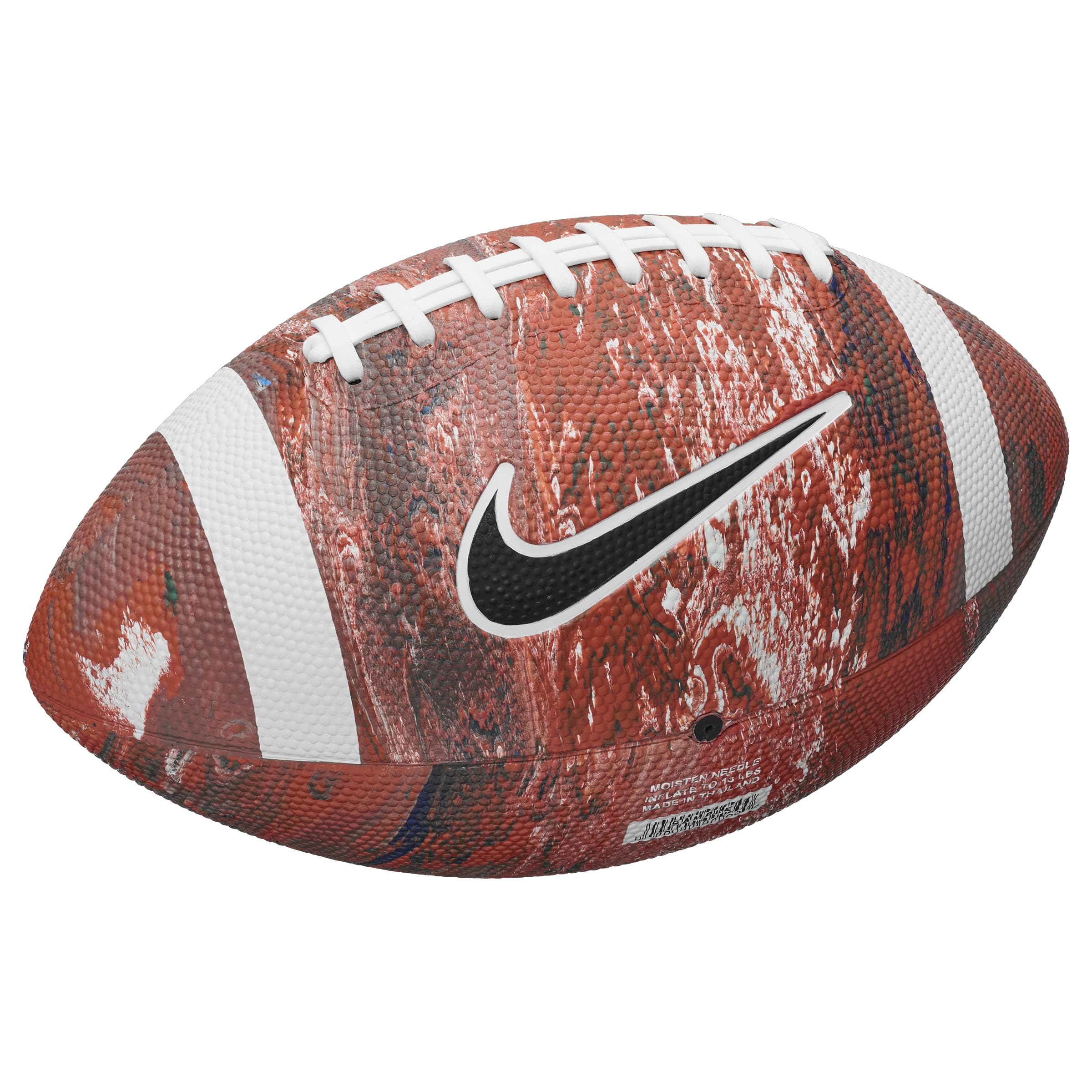 Nike Playground Football Official – Recreational Soccer Ball – Durable Outdoor Basketball Court & Street Football – Size Official – Delivered Deflated, Multi/Amber/White/Black, 9