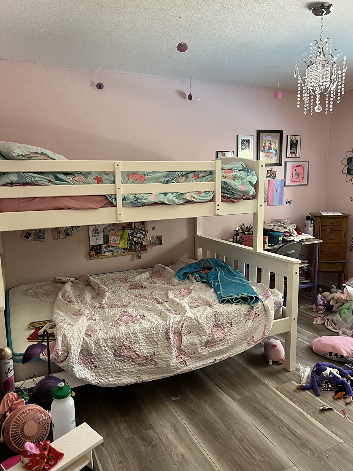 25/mo Finance Dorel Living Airlie Solid Wood Bunk Beds Twin Over