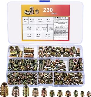 230 Stk Holz-Einschraubmuttern