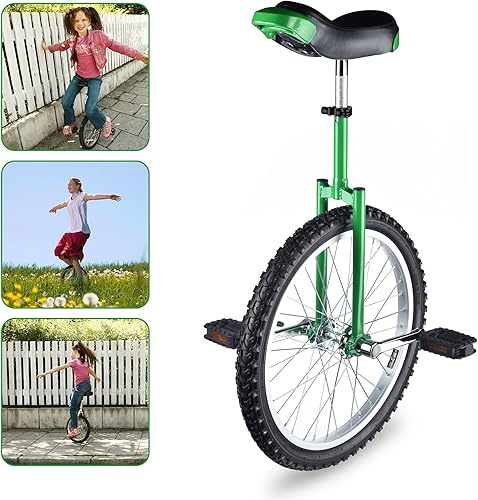 Miniatura 48 de AW Rueda de 16/18/20/24 pulgadas, asiento ajustable para exteriores, para adultos, niños, deportes al aire libre, ejercicio de fitness, para elegir