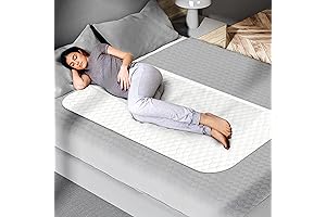 High-Quality Waterproof Washable Quilted Bed Pad: Ultimate Protection for Kids and Adults...
