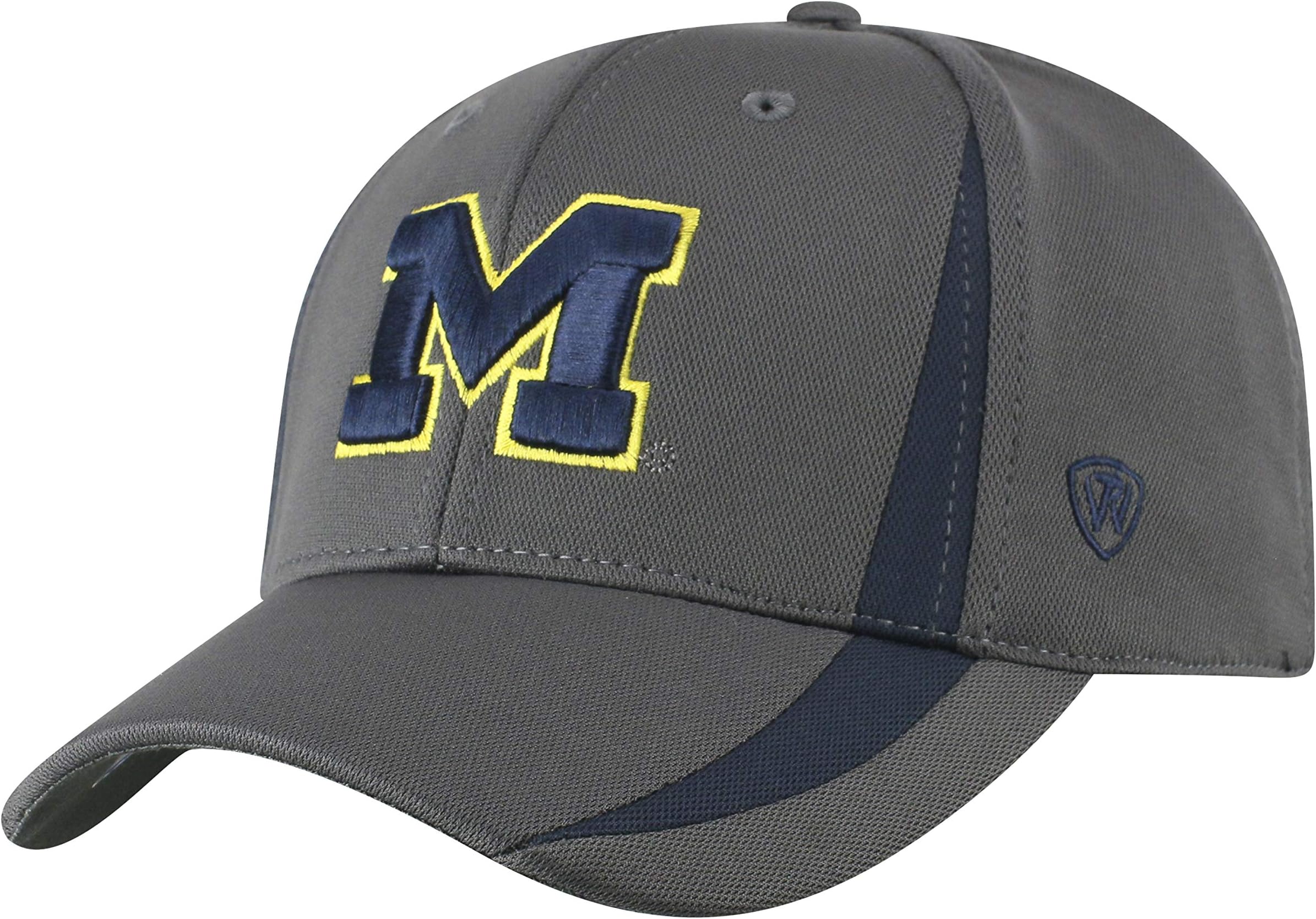 Top of the World Men's Performance Fitted Charcoal Icon Hat