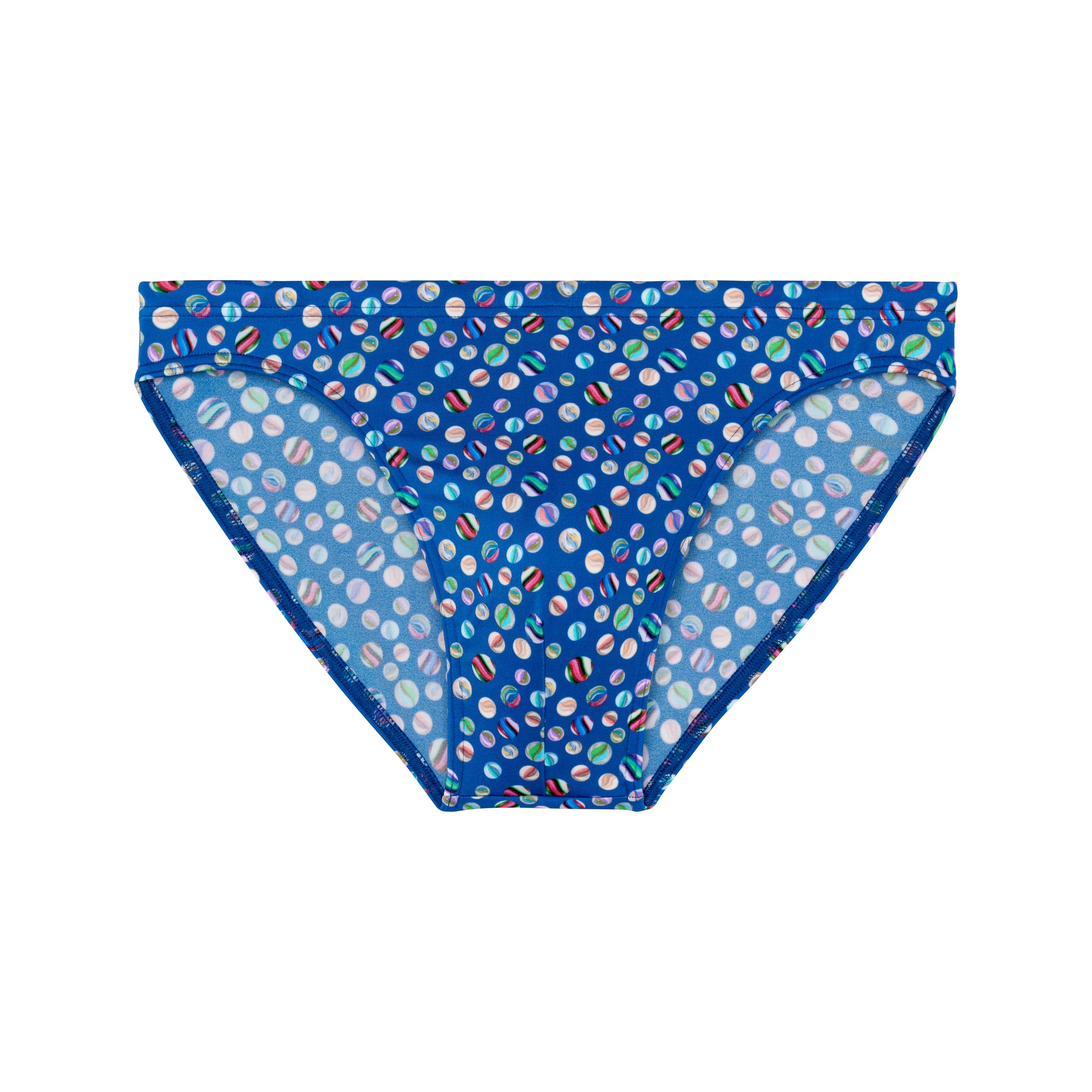 HOM Men's Slip de Bain Micro Socoa Swim Briefs, Navy Print, M