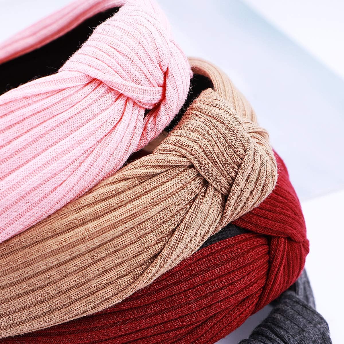 Pack of 6 Turban Headband Cross Knot Hairband Wide Hair Hoop Headwear for Women Girls, Assorted Color, 1 Count (Pack of 6) - Image 4