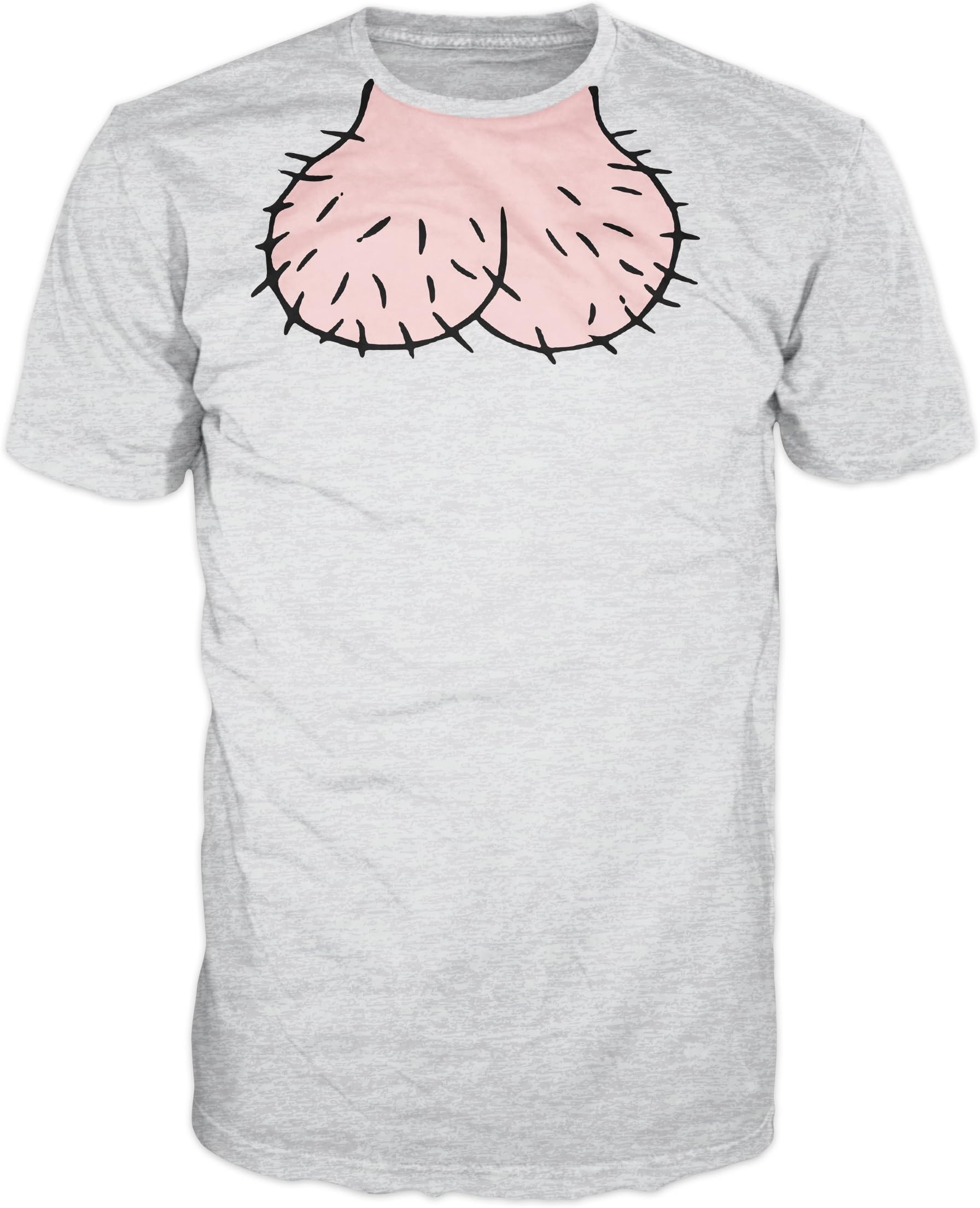 Dickhead Cartoon Stag Party Funny T-Shirt (Ash Grey) (L)