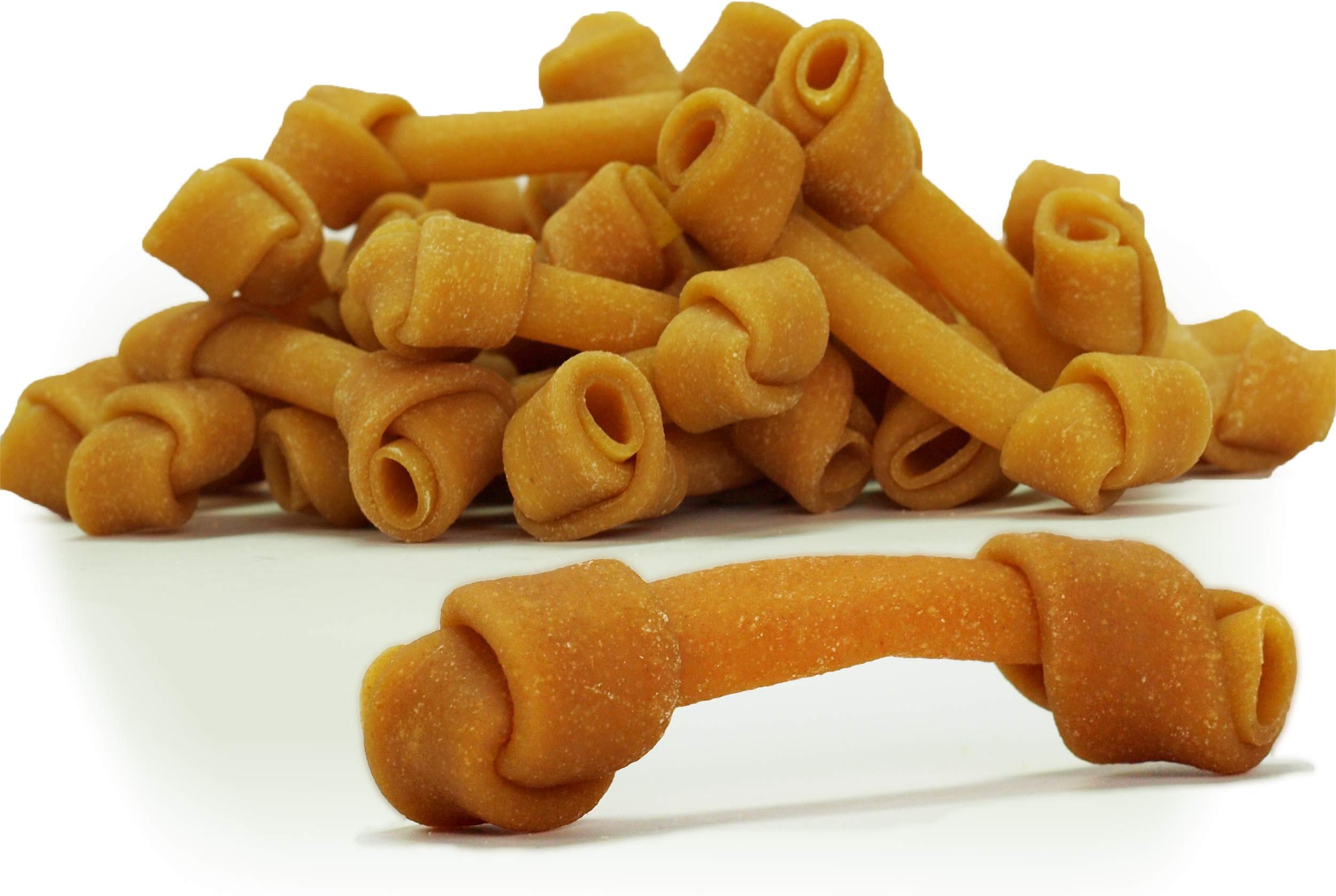 Himalayan Knotted Cheese Bone Bulk | Large | 6-7 Inches for Dogs 50-100 lbs