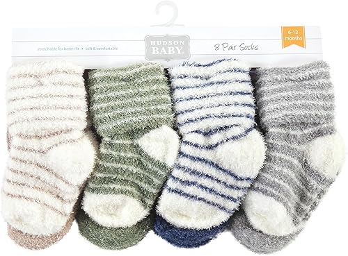 Miniatura 2 de Hudson Baby - Calcetines de algodón para recién nacidos y Terry para bebé niña