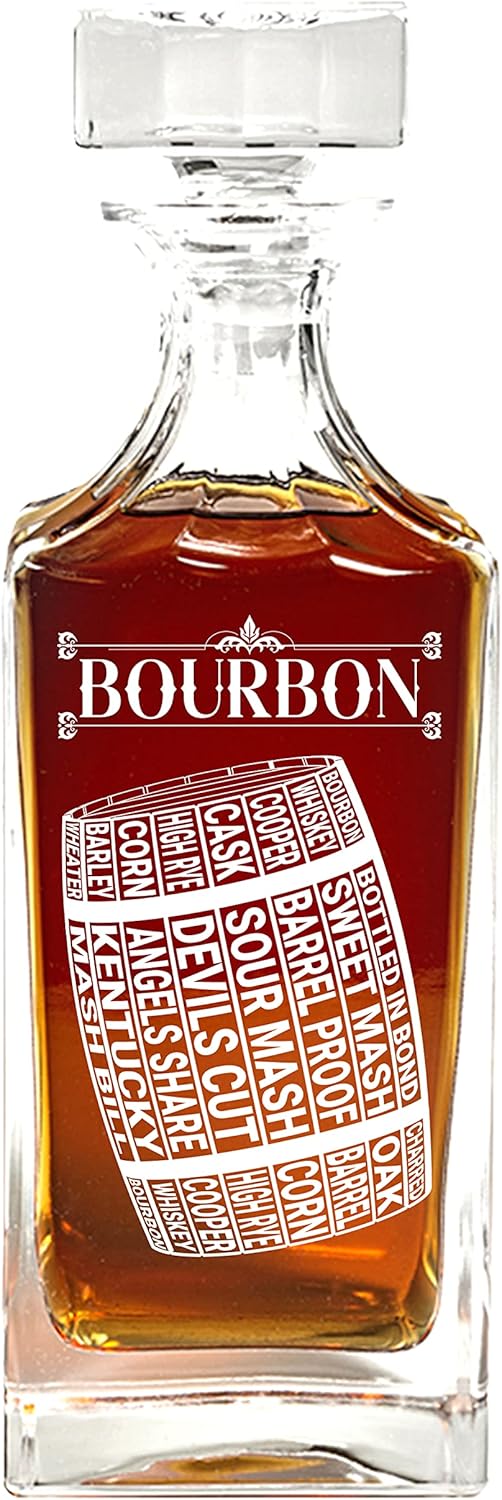 Bourbon Decanter Bourbon Themed Decanter with Bourbon