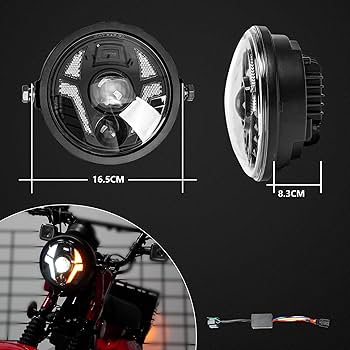 CT125ハンターカブ JA65 LEDヘッドライトハイビーム/ロービーム切替 Amazon | ホンダ CT125 ハンターカブ対応 LED ヘッドライトDRL