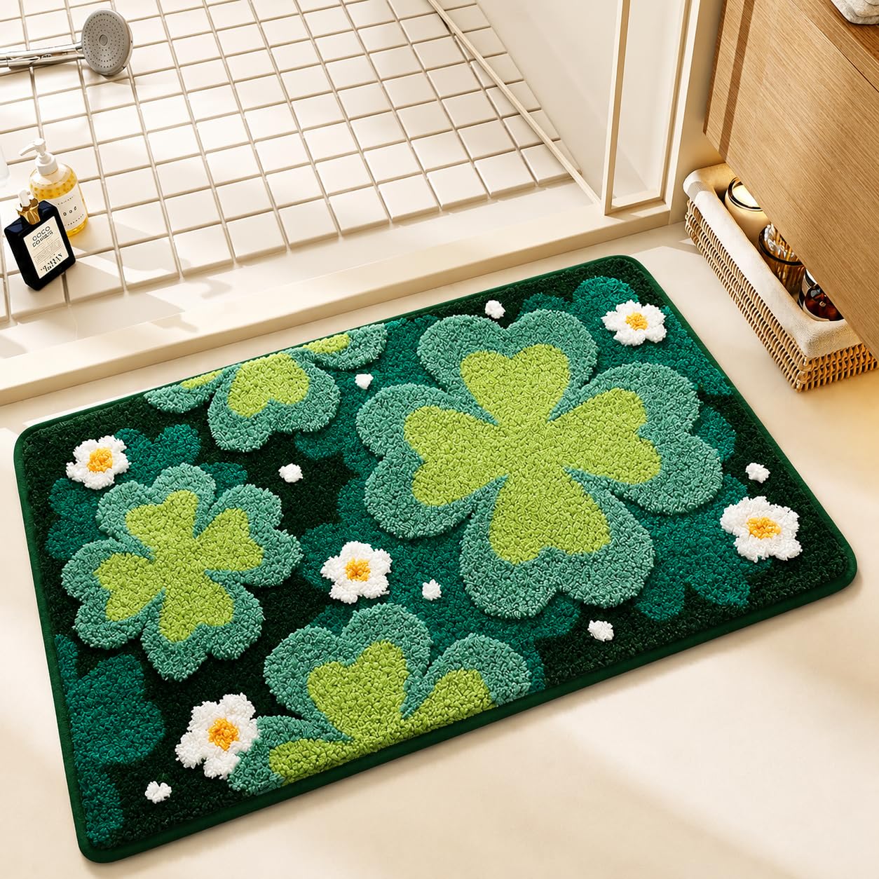 Roseate Birch Super Soft (40x60 cm) Microfiber 2000 GSM Bath Mat Super Absorbent Anti-Skid Door Mats for Home/Bathroom Mat/Bedroom/Kitchen/Floor Mat (Pack of 1)-image-3
