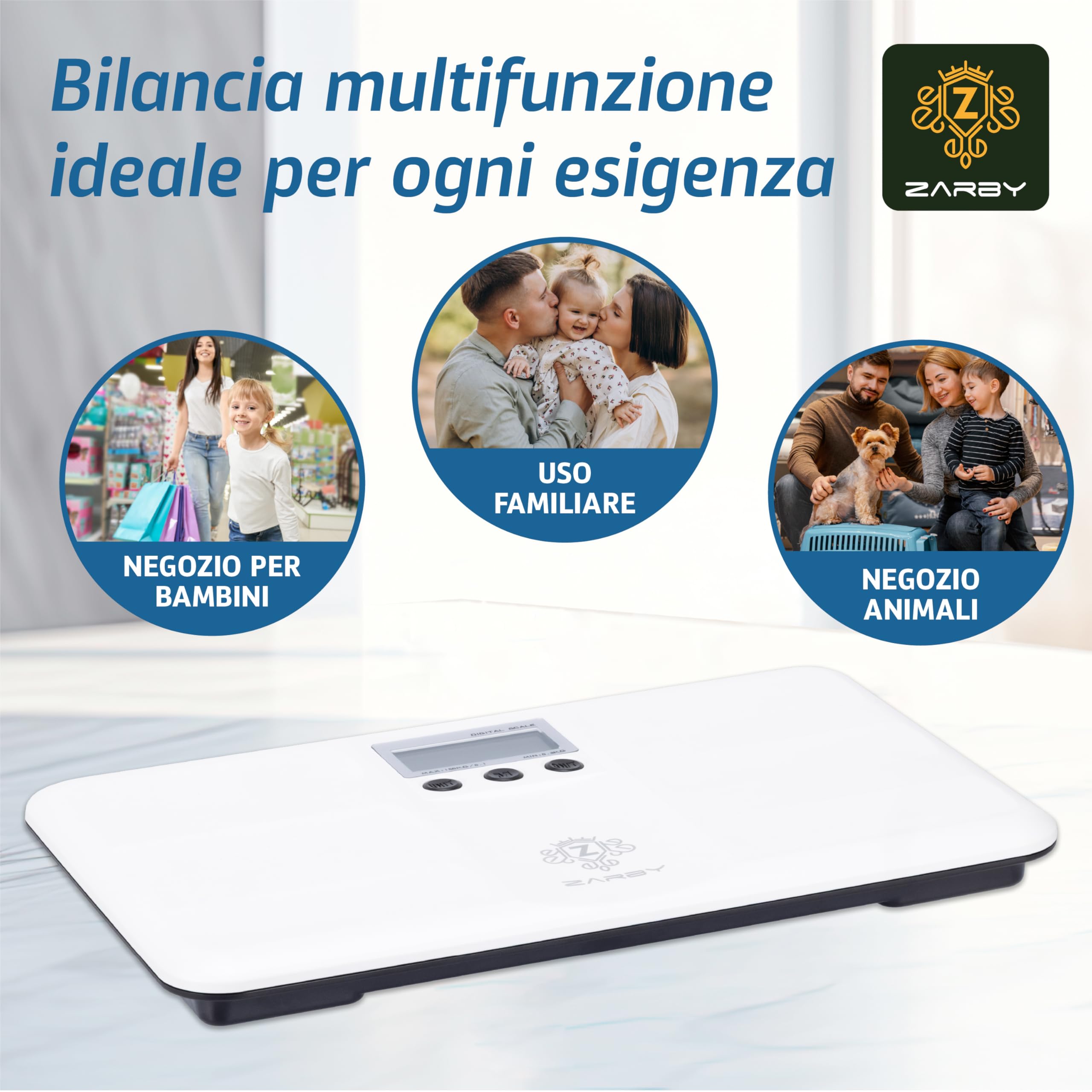 Bilancia Neonato – Precisione Professionale, Display Retroilluminato e Funzioni Intelligenti