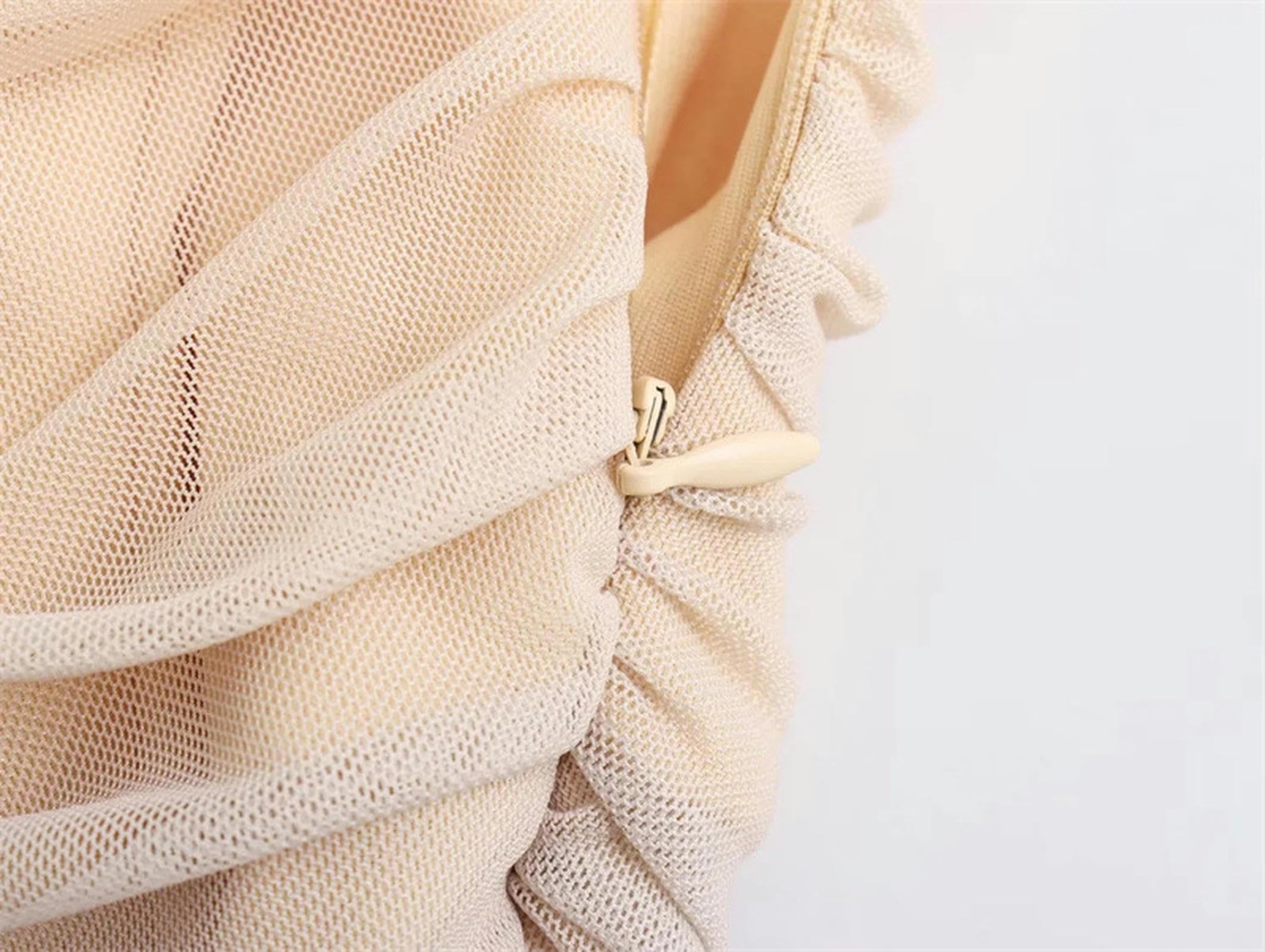 Abito Stampato Semplice Moda retrò da Donna Autunnale
