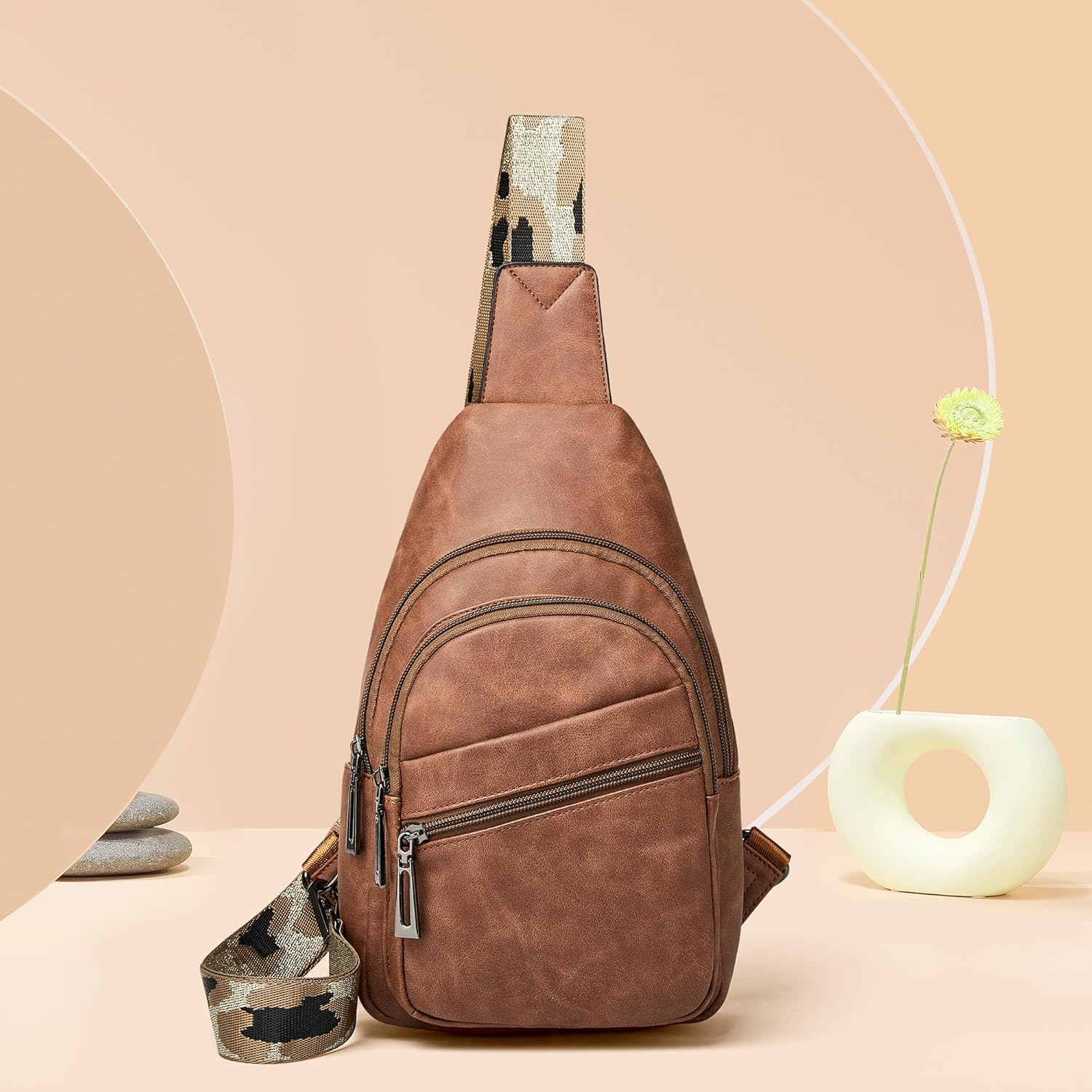 Sling Bag Crossbody Bags for Women Small Cross Body Bag Fanny Packs Chest Sling Purse for Daily Travel Leisure Sport - Image 3