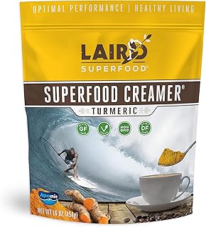 Sponsored Ad - Laird Superfood Non-Dairy Original Superfood Turmeric Coconut Powder Coffee Creamer, Gluten Free, Non-GMO, ...