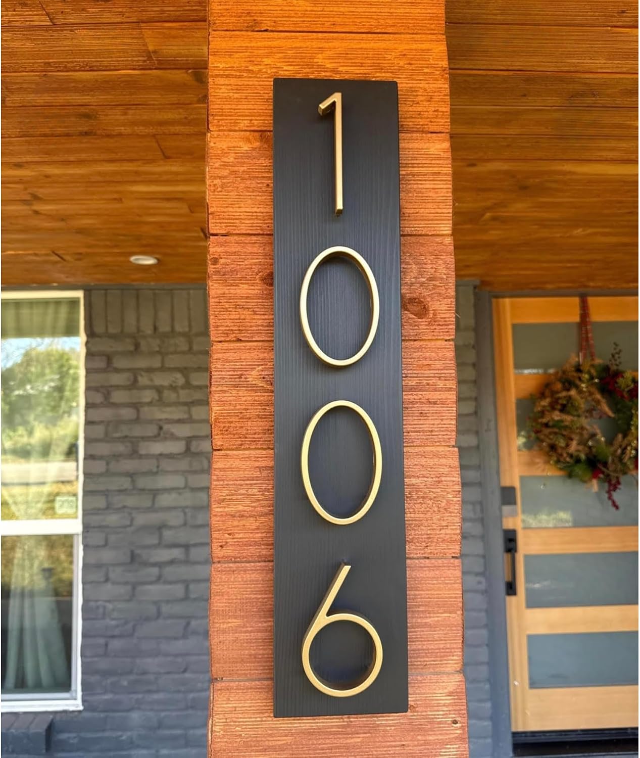 House Numbers, Modern House Number Sign, Vertical Address Plaque, Horizontal Address Sign, 5" House Numbers