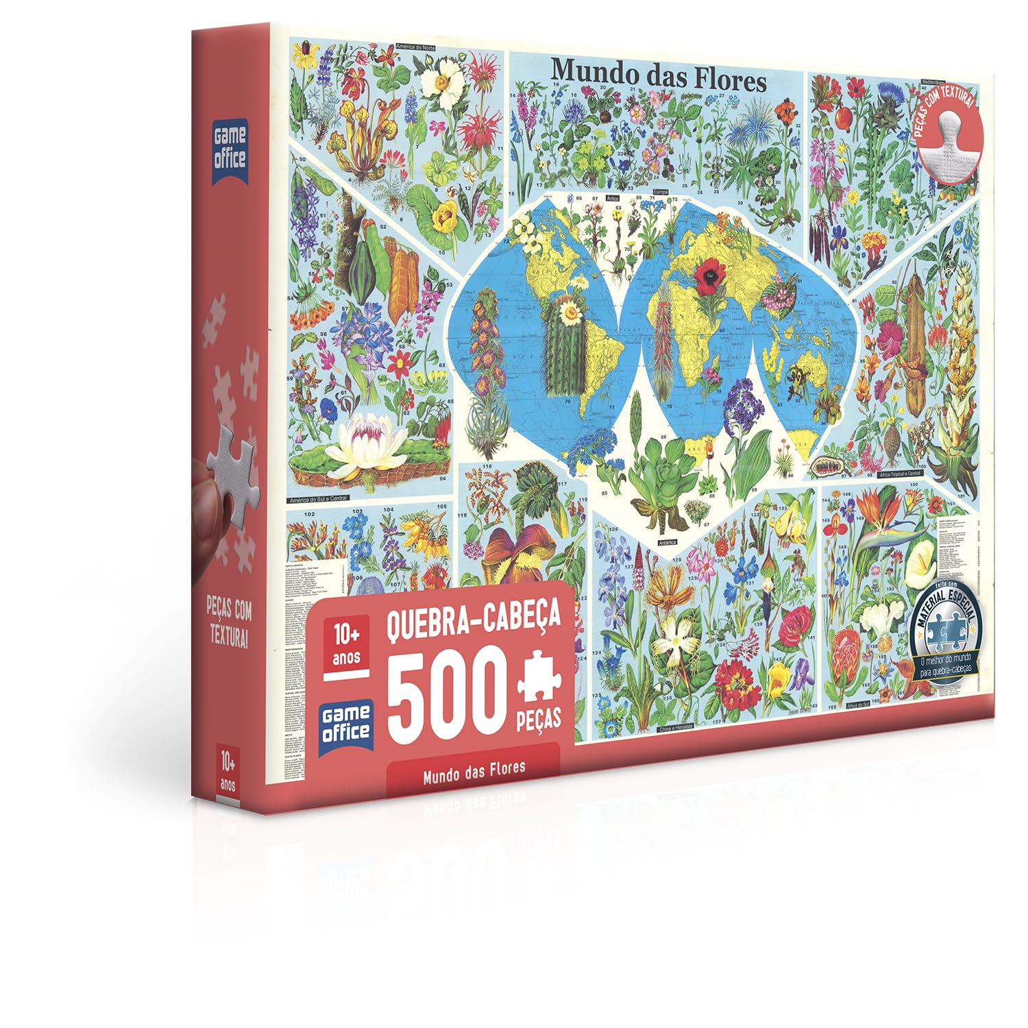 Toyster - Quebra-cabeça: Mundo das Flores - 500 peças - Game