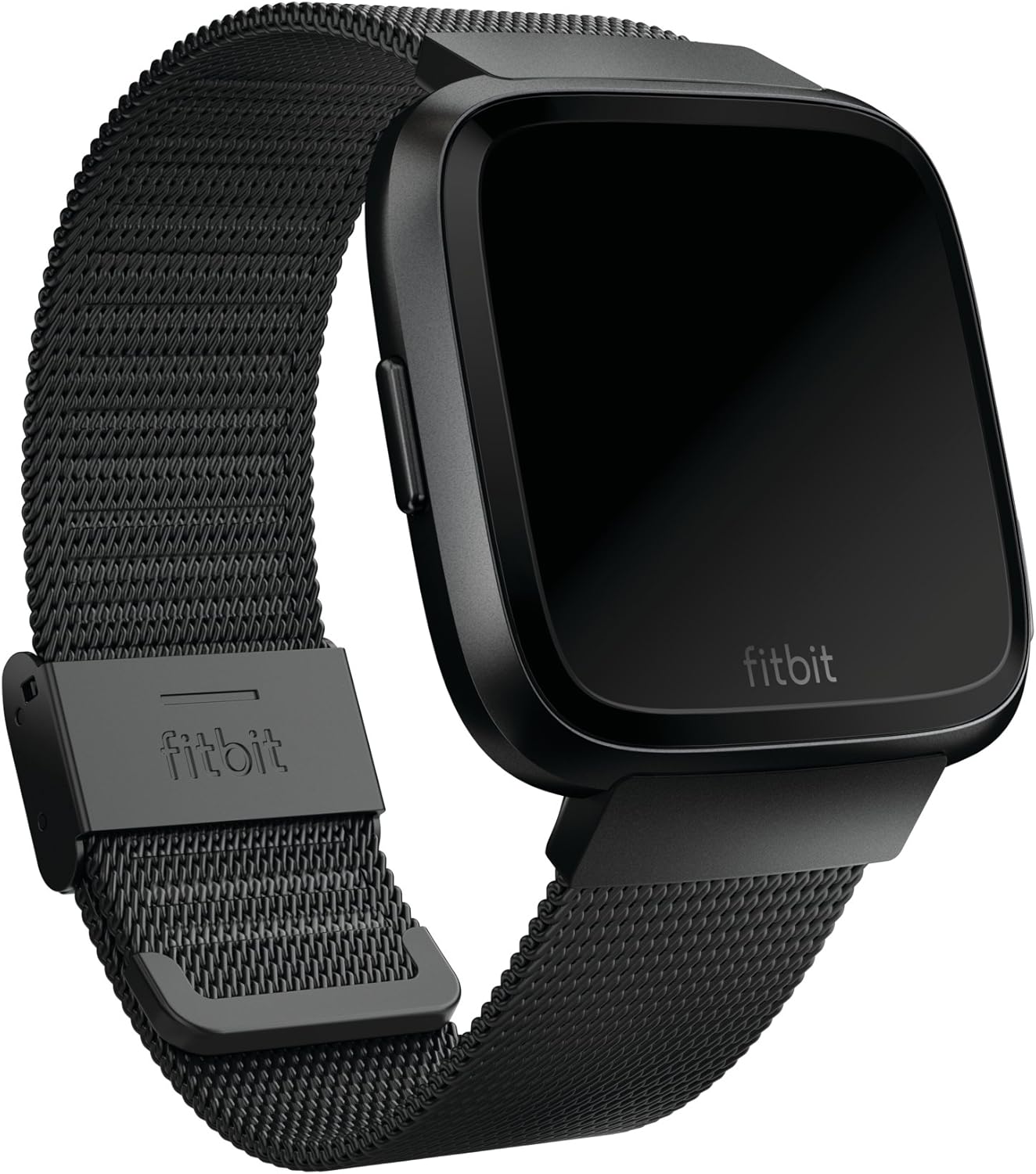 Fitbit Versa Classic Accessory Band One Size (Pack of 1) Stainless Steel Black