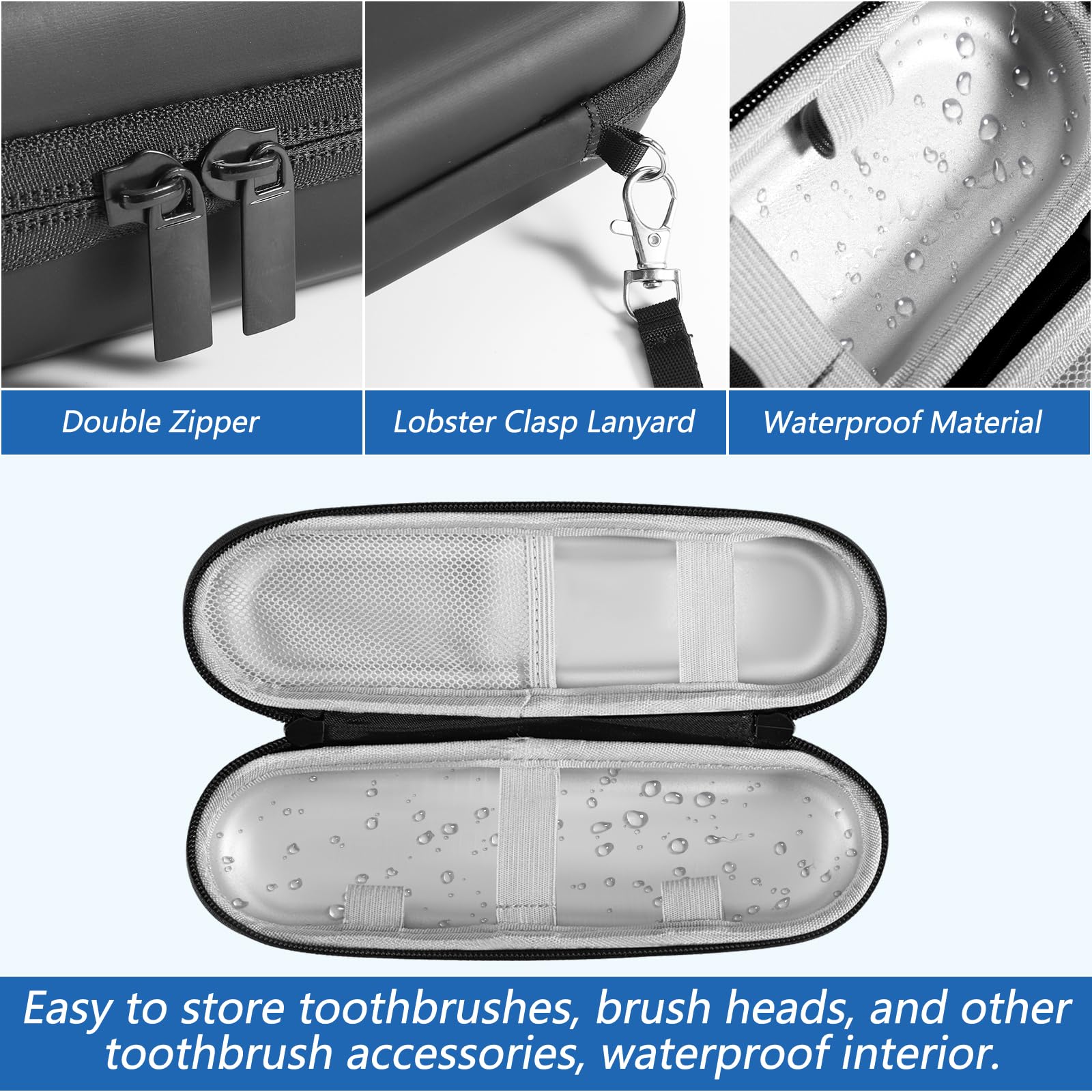 Electric Toothbrush Travel Case, Portable Toothbrush Case Electric Toothbrush Case Holder for Travel Business Trips - Image 4