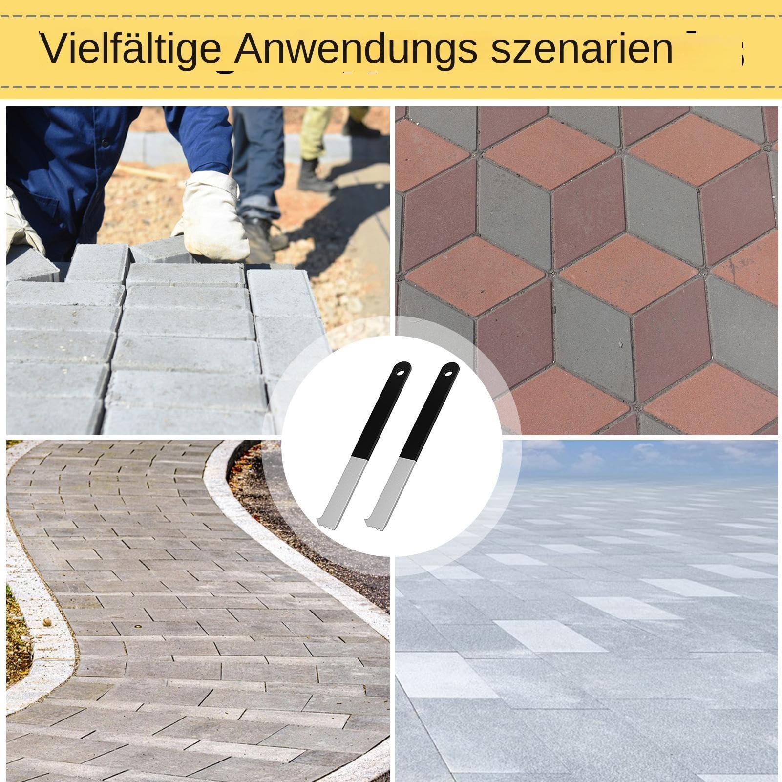 Lot De 2 Outils De Démontage De Pavés Avec Grattoir à Double Joint