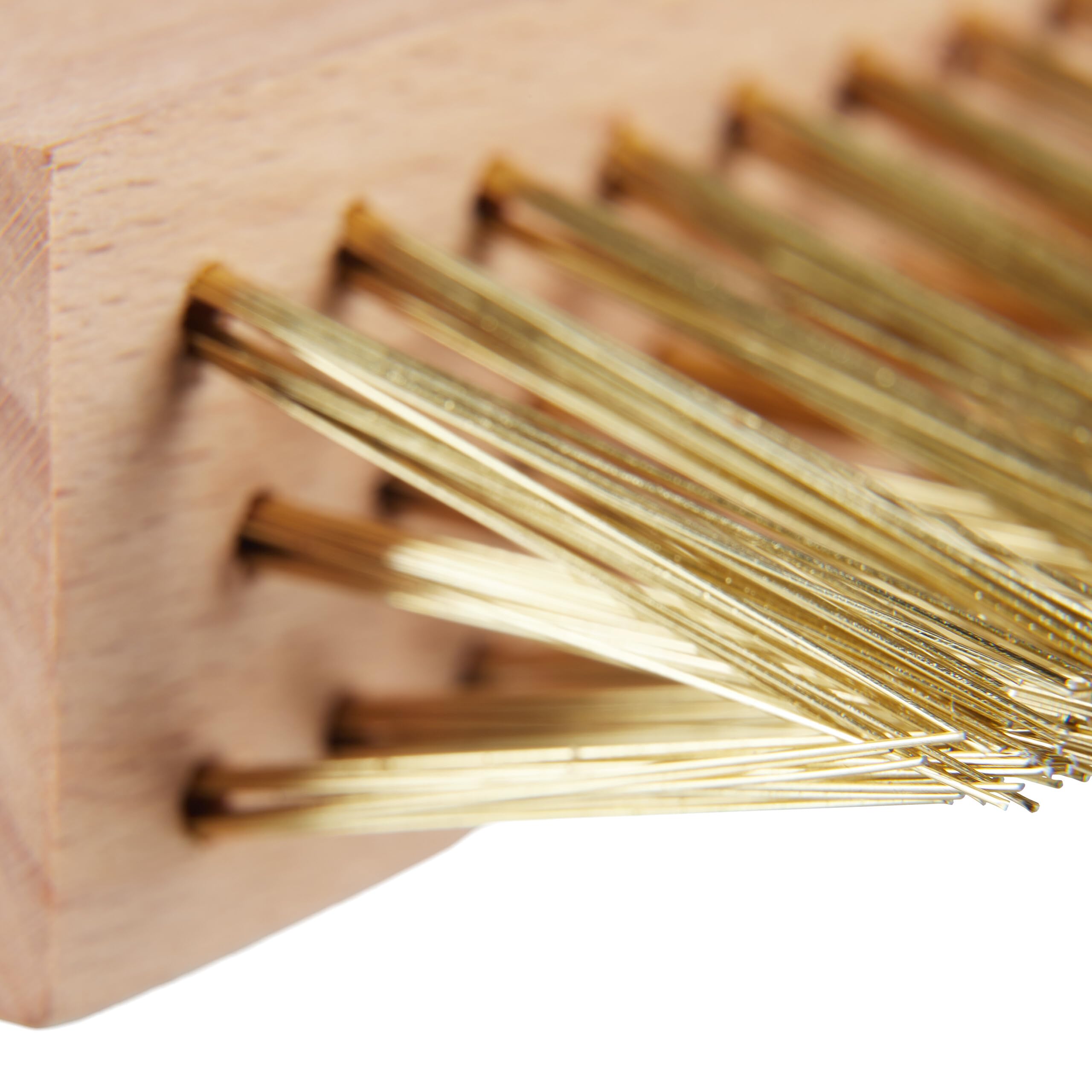 Relaxdays Spazzola per Erbacce Pulisci Fughe, Set da 6, Ricambio per Scope Rimuovi Muschio in Giardino, Naturale Ottone