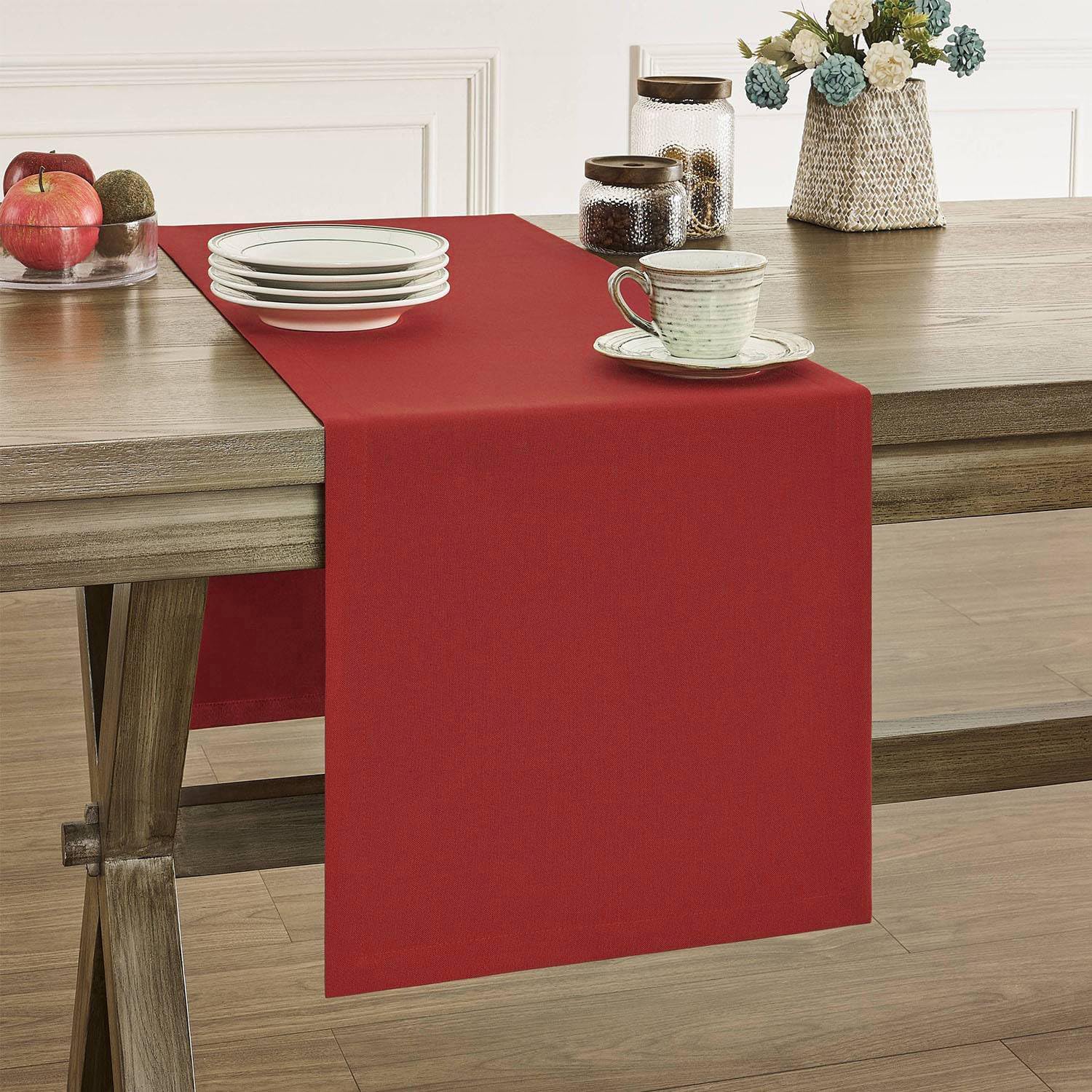 Amazon.com: Soft Caddice Faux Linen 2 Side Table Runner, eco-Friendly ...
