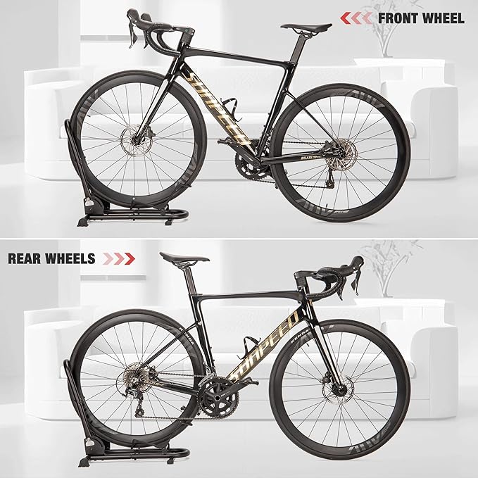 Soporte de piso para bicicleta plegable acero miniatura 7