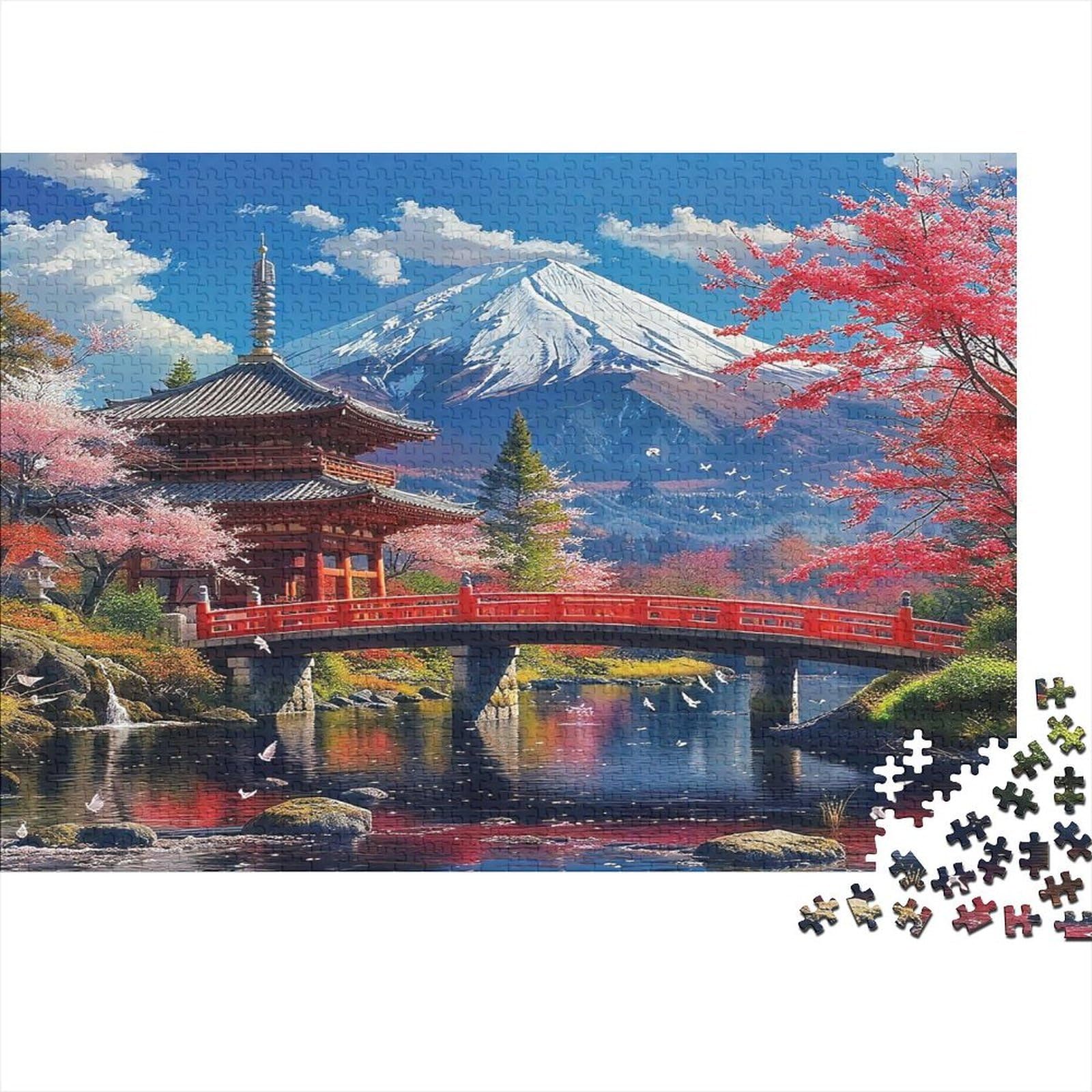 Puzzle De Madera De 1000 Piezas Del Templo Del Mapro En Kioto, Japón – Impermeable, Educativo Y Divertido, Regalo Perfecto Para Adultos