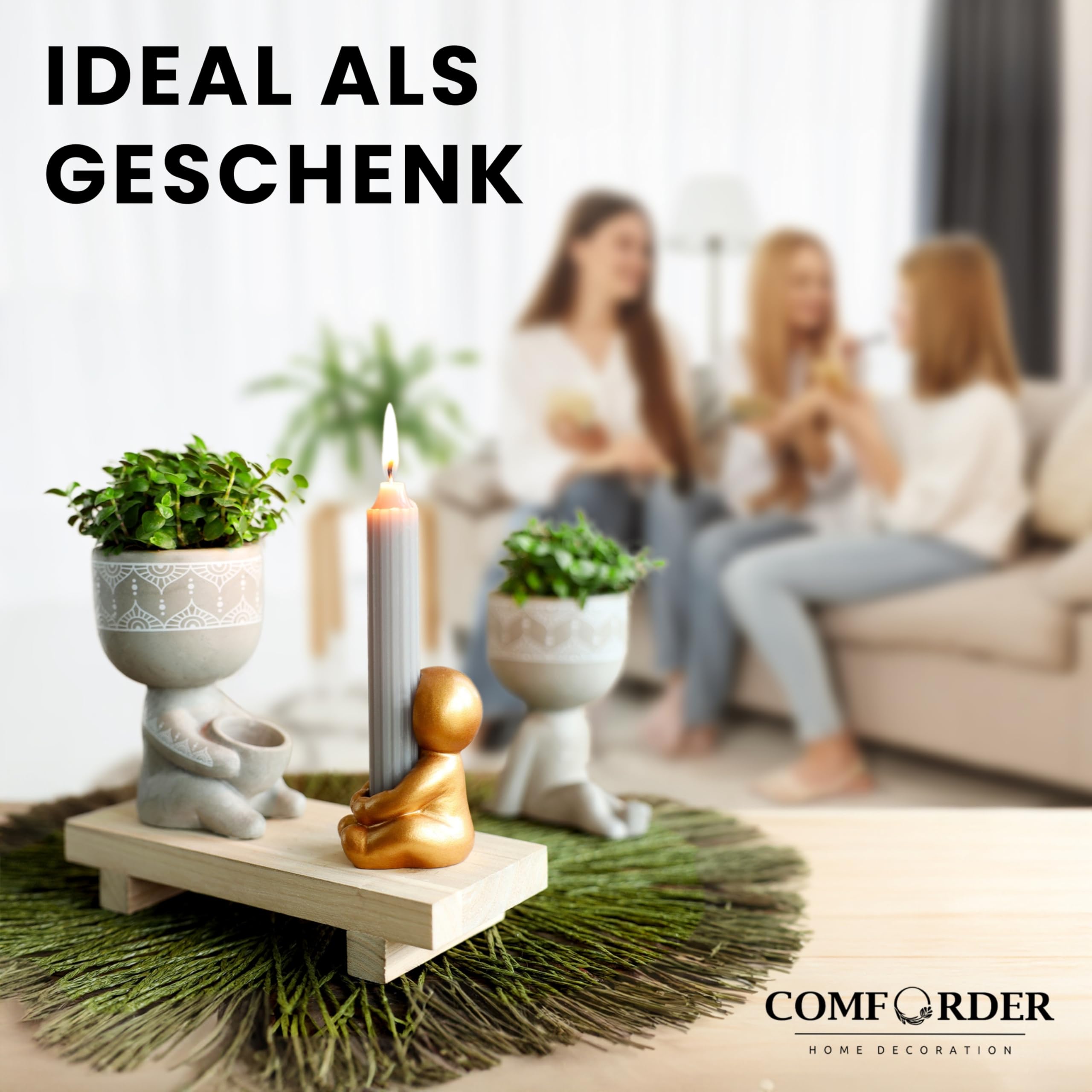 Christlicher Blumentopf Aus Keramik – Mit Schrift-Design – Ideal Für Sukkulenten & Als Glaubens-Deko