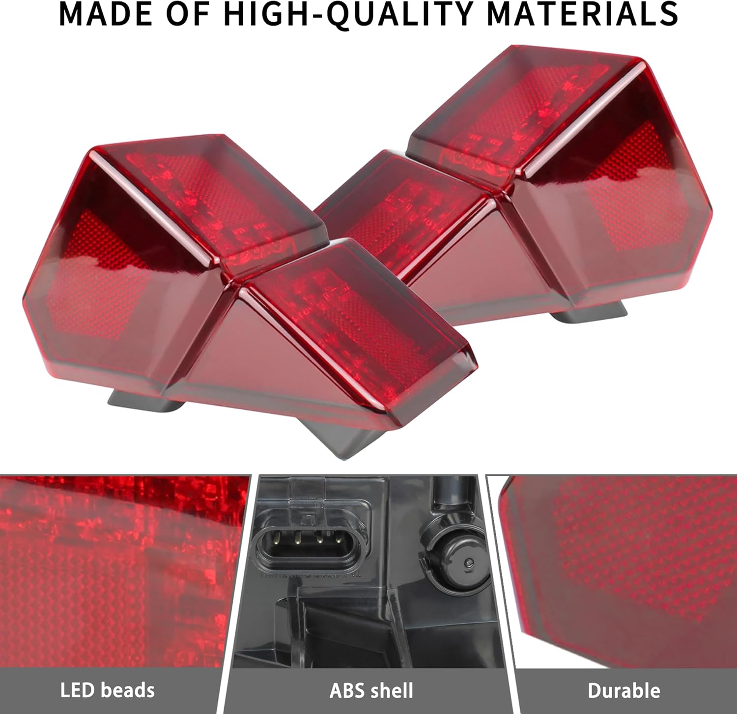 LED Tail Lights for Ranger XP 1000 18-25, Red Rear Brake Stop Lamp Taillights for Polaris Ranger XP 1000/ Crew XP 1000/ Ranger 1000/ Ranger 1000 XP 2018-2025 Accessories, Replace 2413766 (2PCS)