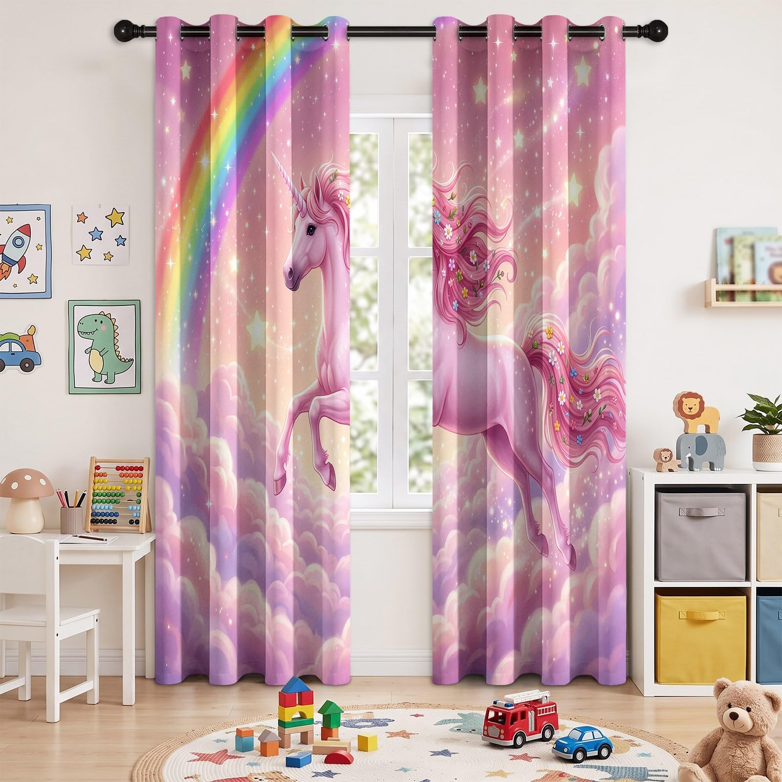 Générique Fantazyjne zasłony zaciemniające zestaw 2 sztuk, 140 l x 260H cm