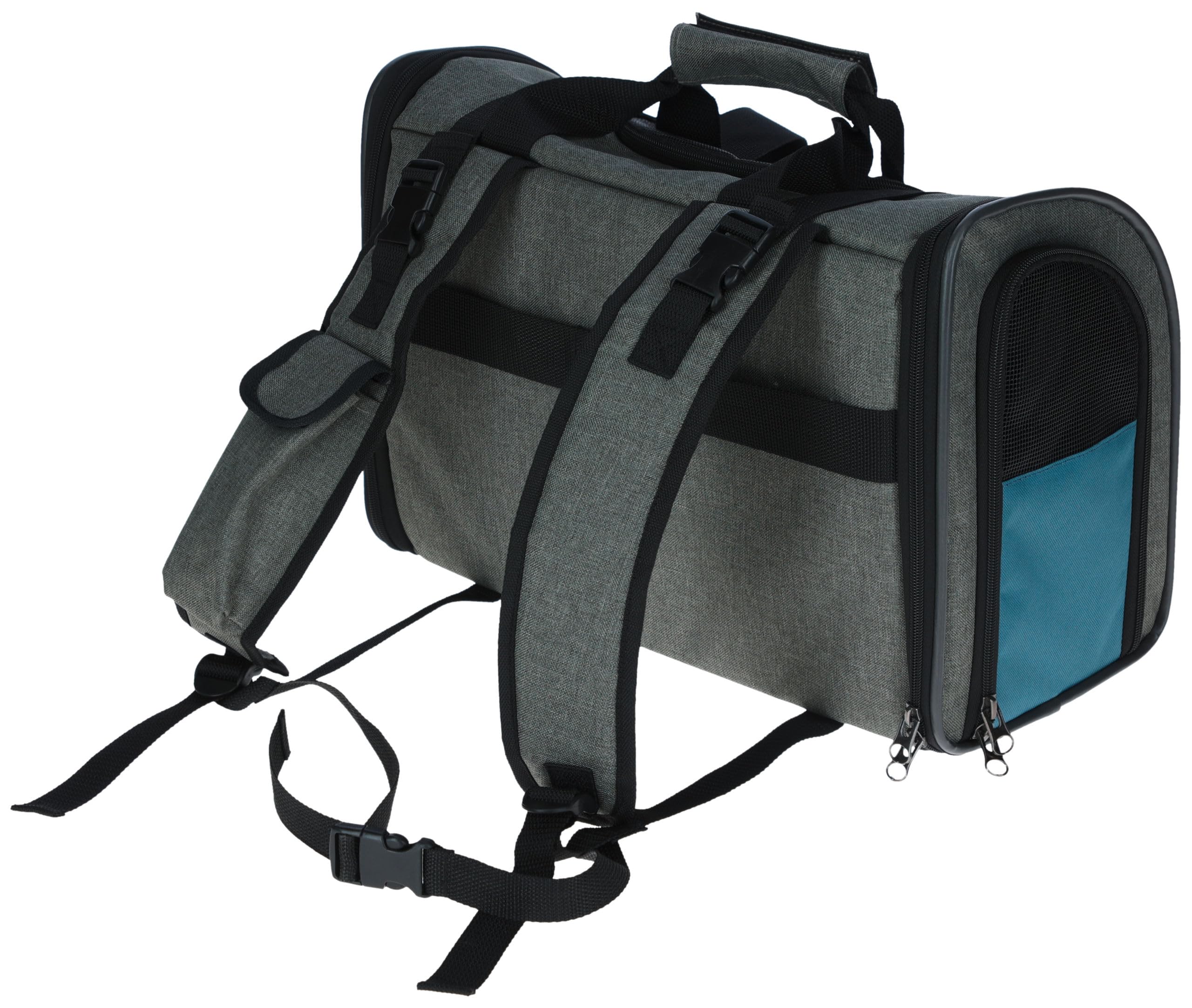 Plecak dla psa Vacation 43 x 24 x 30 cm, szary/niebieski