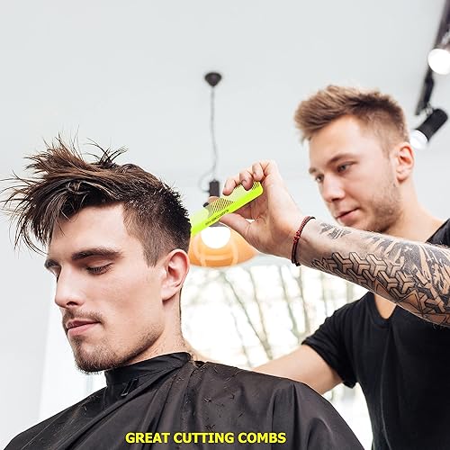 Miniatura 5 de Allegro Combs 420 peines de corte, peinetas de peluquería, peine de barba, bigote, para hombres, mujeres, niños pequeños, trenzados, separación de