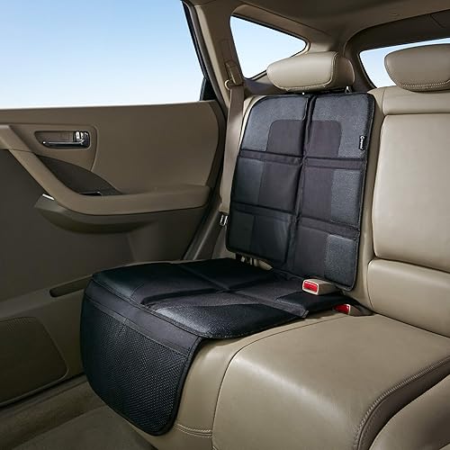 Miniatura 2 de Magnelex Protector de asiento de automóvil, funda más grande, acolchado extra grueso y poliéster 600D impermeable, 2 bolsillos grandes, uso