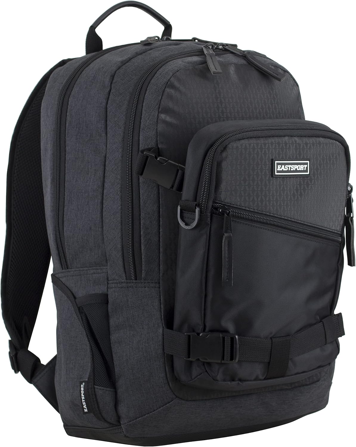 Eastsport (2 for 1) Universal Commuter Backpack w/Matching Shoulder Bag - Black