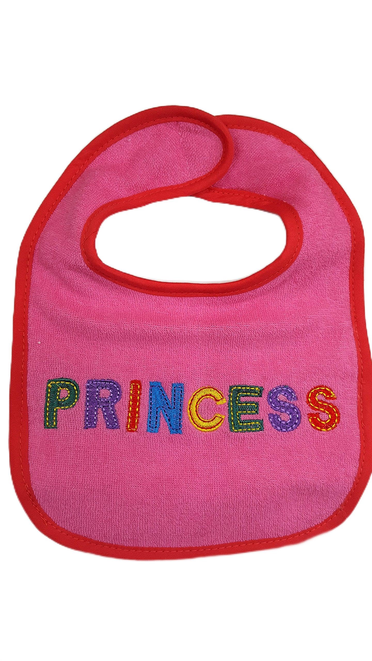 "Princess" named baby bib